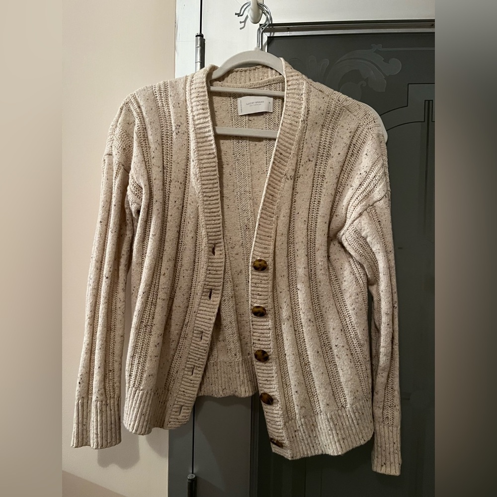 Oatmeal Button Down Cardigan